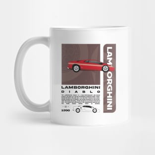 1990 Lamborghini Diablo Mug